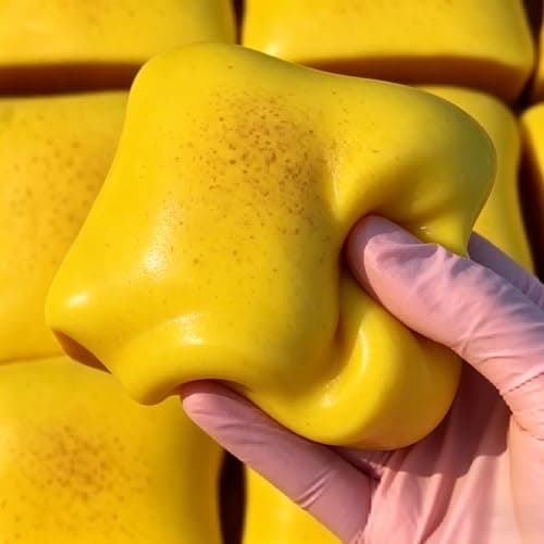 Slow Rising Simulated Stress-Relief Toy, Soft PU Sensory Fidget Toy (1, 4.1inch-Yellow) thumbnail 5