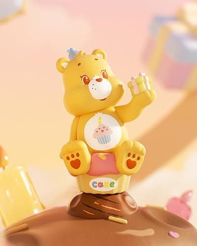 MINISO Care Bears Healing Planet Series Blind Box Soft Vinyl Toy Cute Mystery Animal Figurines, Collectible Surprise Gift Figure Model Random Design for Home Decor Birthday Gifts, Single Box thumbnail 2
