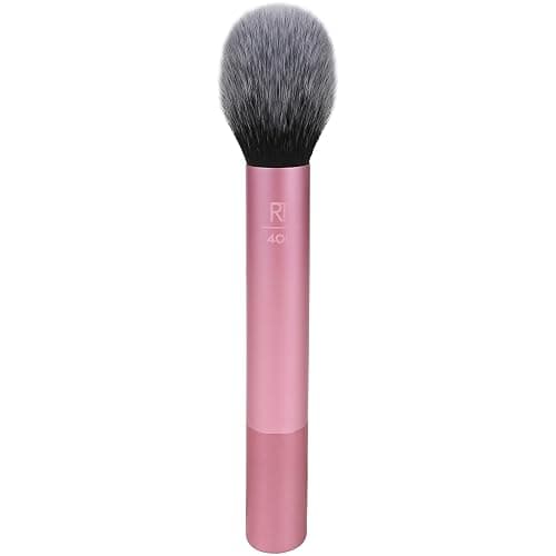 Real Techniques Ultra Plush Blush Makeup Brush, For Loose, Cream, or Pressed Blush, Rosy Glow Cheeks, Fluffy Powder Brush, Aluminum Ferrules, Synthetic Bristles, Vegan & Cruelty Free, 1 Count - Image 1