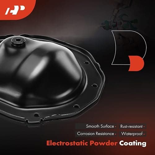 A-Premium Rear Differential Cover W/Gasket Fit for Chevy, GMC & Cadillac Models - Silverado 1500 Sierra Suburban Express Sonoma Tahoe Yukon S10 Blazer Jimmy Escalade 1998-2010, with Magnet & 10 Screws thumbnail 6
