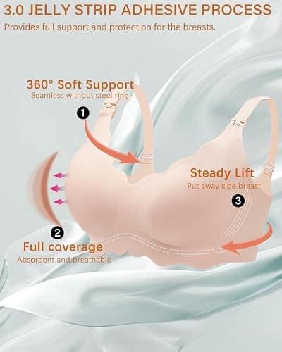 UHdod Nursing Bras for Breastfeeding, Maternity Bra for Pregnancy, Breastfeeding Bras for Women Maternity Bras for Women thumbnail 3