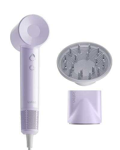Laifen SE Lite Hair Dryer, Negative Ionic Blow Dryer with 100,000 RPM Brushless Motor for Fast Drying, High-Speed Low Noise Thermo-Control Hair Dryer with Lightweight Design and 2 Nozzles - Image 1