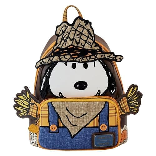Loungefly Peanuts Snoopy Scarecrow Cosplay Mini Backpack - Image 1