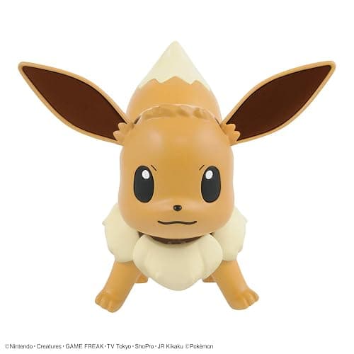 BANDAI Hobby Pokémon Eevee Model Kit - Easy Assembly Snap-Together Plastic Model - Eevee Evolution Plush - No Glue Required, Highly Detailed Collectible Figure Toy for Kids & Fans thumbnail 3