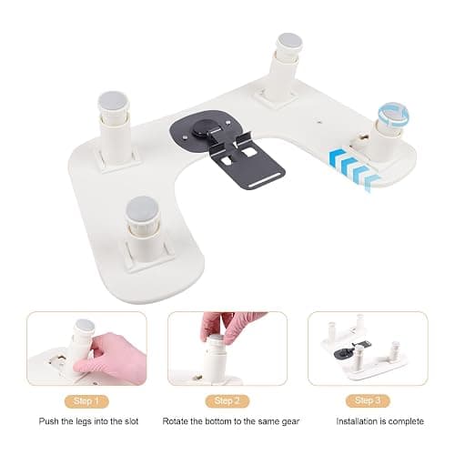 Arm Rest for Nails Tech with Adjustable Base,U shaped Comfortable Manicure Nail Hand Rest Stand Pillow Cushion for Acrylic Nail Art Tech(White) thumbnail 5