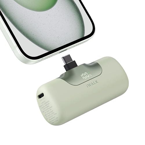 iWALK Portable Charger 5500mAh Next-Gen Small Power Bank 22.5W Fast Charging Battery USB-C Portable Phone Charger for iPhone 17/16/15 17 Plus 17 Pro Max iPad, Samsung Galaxy S25 S24 S23 Android, Green - Image 1