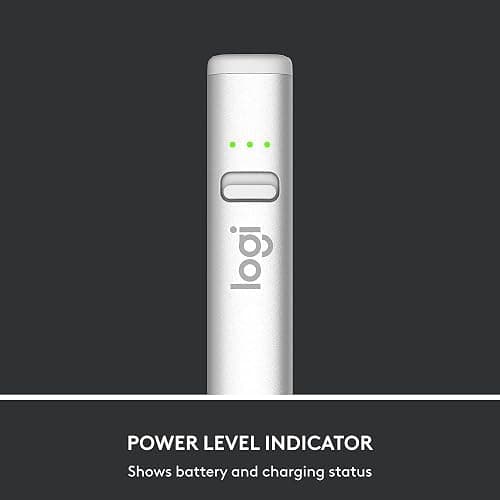 Logitech Crayon Digital Pencil for iPad (iPads with USB-C Ports) - Silver (Renewed) thumbnail 2