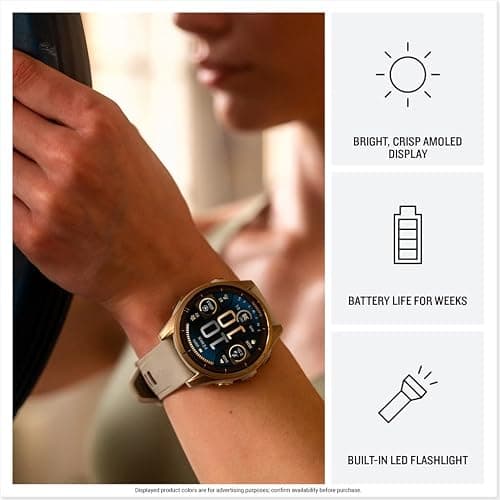 Garmin fēnix® 8 – 51 mm, AMOLED, Sapphire, Premium Multisport GPS Smartwatch, Long-Lasting Battery Life, Dive-Rated, Built-in LED Flashlight, Carbon Gray DLC Titanium with Pebble Gray Band thumbnail 3