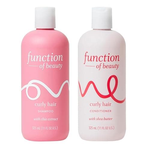 Function of Beauty Curly Hair Shampoo & Conditioner Set - Sulfate-Free Shampoo & Conditioner Duo for Natural Curls & Bounce - Curl Defining, Hydrating & Moisturizing - Dry & Dull Hair Care Products - Image 1