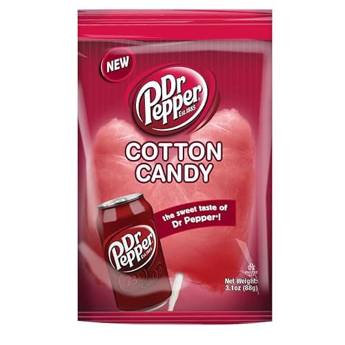Soda Lover's Multipack - Pack of 2 - Dr. Pepper Cotton Candy (3.1 oz.) Plus Dr. Pepper Jelly Belly Jelly Beans (3.5 oz.) thumbnail 3