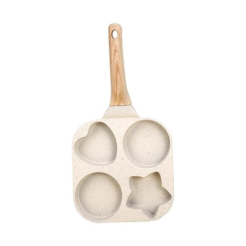 Fenteer Multi-Section Frying Pan for Cooking Breakfast Items, White, 19x19x2cm thumbnail 7
