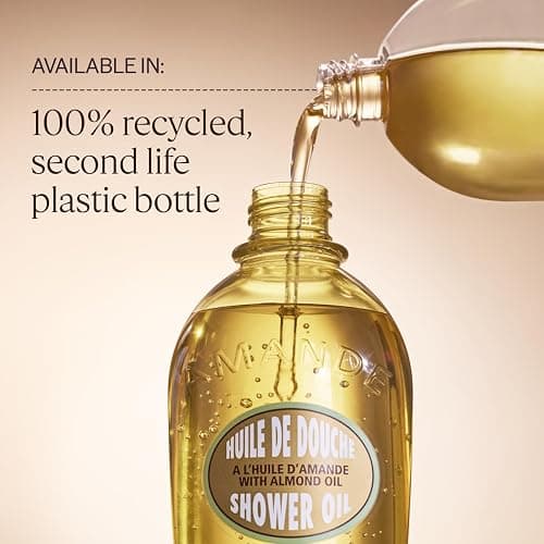 L'OCCITANE Cleansing & Softening Almond Shower Oil, Body Wash & Shaving Base Purifies & Smooths Without Drying Skin, Milky Lather, Nourishing Skincare thumbnail 7