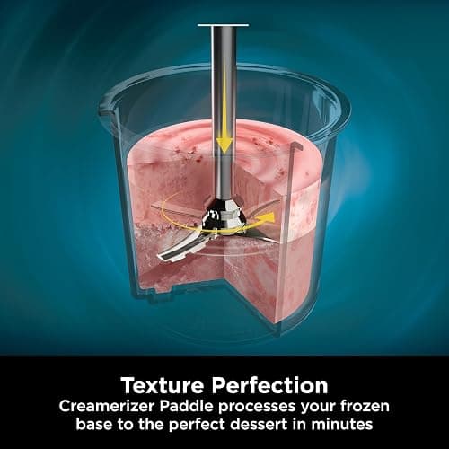 Ninja CREAMi Ice Cream Maker & Frozen Dessert Maker with 3 Tubs, 7 Programs, Makes Ice Cream, Gelato, Sorbet, Smoothie Bowl, Milkshakes and more, Black/Silver, Makes 1.4L of Ice Cream, NC300UK thumbnail 10