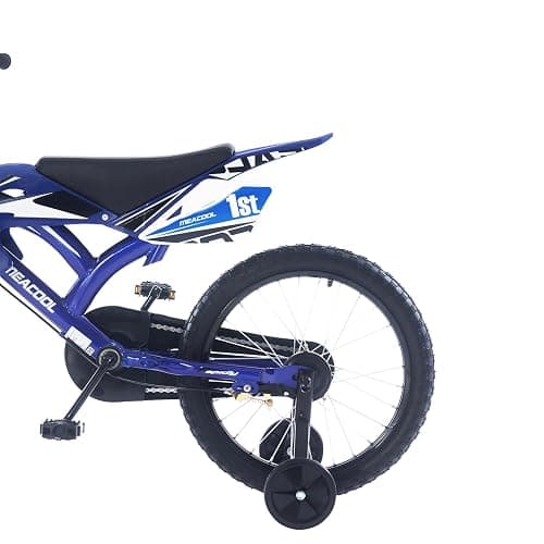 BSTSEL 16" 18" Kids Bicycle Moto Motorcross Bike with Removable Stabilisers Wheels for Boys&Girls Ages 5-10 Years Old Children 16/18 inch Motorcycle Bike Gift thumbnail 2
