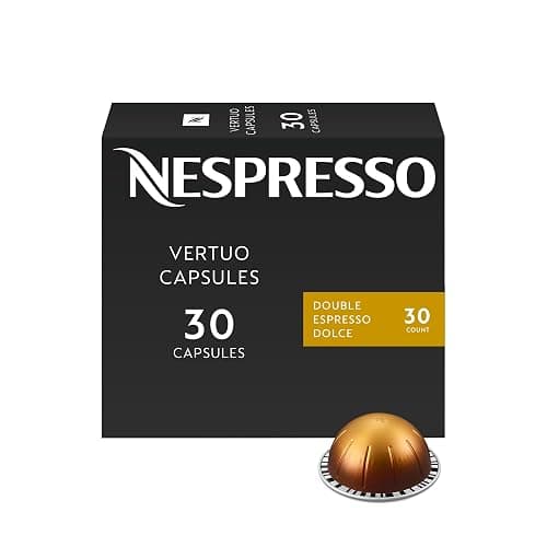 Nespresso Vertuo, Double Espresso Dolce, 30-Count Espresso Pods | Capsules Coffee Pack of 1 - Image 1