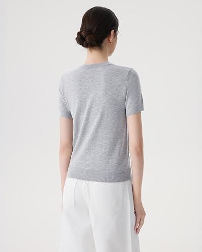 SUUKSESS Women Silk Cashmere Blend Cardigan Sweaters Summer Button Up Knit Outfits thumbnail 5