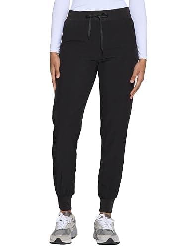 COZYFIT Womens Scrub Pants - Soft Stretch Yoga Style with 5 Pockets, Slim Fit Jogger Scrubs Pants for Women Tall thumbnail 2