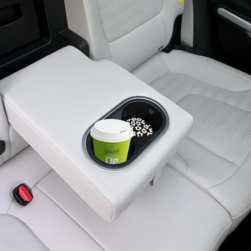 Adastrah Absorbent Car Coasters 2 Pack for Cup Holders, 2.56" Ceramic Stone & Non-Scratch Cork Base Drink Coasters(White Flower) thumbnail 7