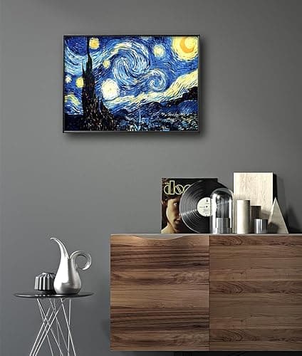 NIHO-JIUMA Van Gogh Starry Night 5D Diamond Painting Kits, DIY Full Drill Diamond Art Gift for Adults & Teens, Home Wall Decoration (30 X 40 cm/12 X 16 inches) thumbnail 3