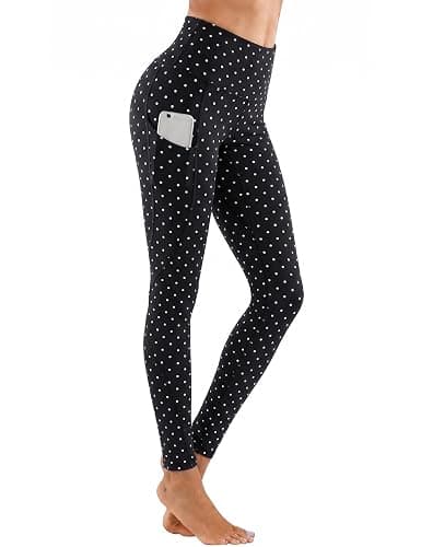 Lingswallow Women High Waist Yoga Pants with Pockets Stretch Soft Leggings | Tummy Control,4 Ways Stretch,Inner Pocket,Daily Wear,Lightweight,Breathable,Self-cultivation,Casual,Going Out,Gym,Quick-Dry thumbnail 3