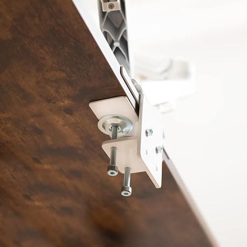VIVO Steel Reinforcement Bracket Mount Plate for Thin, Glass, and Other Fragile Table Top Surfaces, Compatible with Most Monitor Stand C-Clamp Installations, Anti-Slip No Scratch, White, STAND-AC01RW thumbnail 6