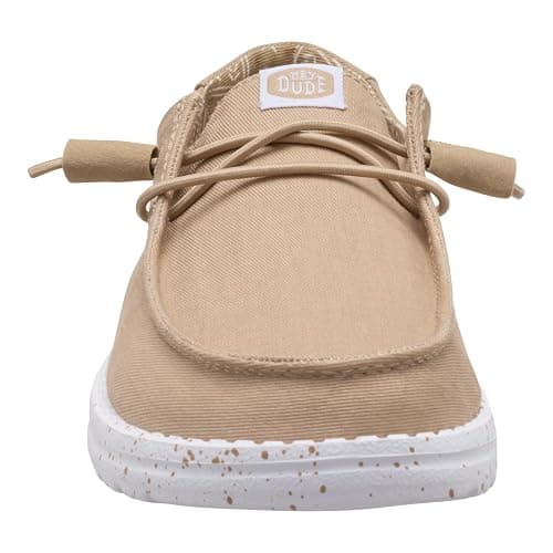HEYDUDE Women's Wendy Stretch Canvas Slip On Shoes | Easy On Loafer thumbnail 3