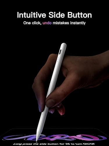 Stylus Pen for iPad (2018-2026), USB-C Fast Charging Pencil, Pixel-Perfect Tilt Sensitivity for Apple iPad 11/10/9/8/7/6/A16, iPad Mini 7/6/5, Air M4/M3/M2 11"/13"/5/4/3, iPad Pro M5/M4 13"/12.9″/11″ thumbnail 6