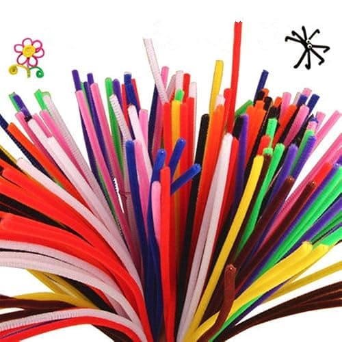 1,000 Pipe Cleaners in 20 Colors Pipe Cleaners Value Pack of Multicolor Chenille Stems for DIY Arts and Craft Projects and Decorations - 6 mm x 12 inch thumbnail 3