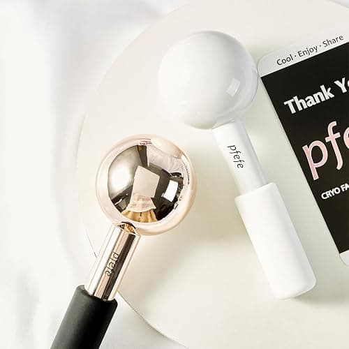 Pfefe Ice Globes for Face & Eyes, Unbreakable Stainless Steel Cryo Sticks for Beauty Routines, Facials Cold Roller Cooling Globes for Puffiness, Wrinkles, Dark Circles, Headaches thumbnail 8
