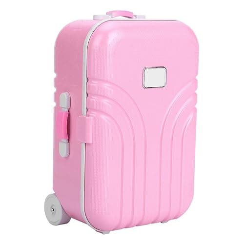 Pongnas Baby Suitcase Play Toy, Cute Mini Travel Suitcase Box Plastic Rolling Mini Luggage Box Play Accessoriespiece 15.5 x 10.5 x 7cm () thumbnail 9