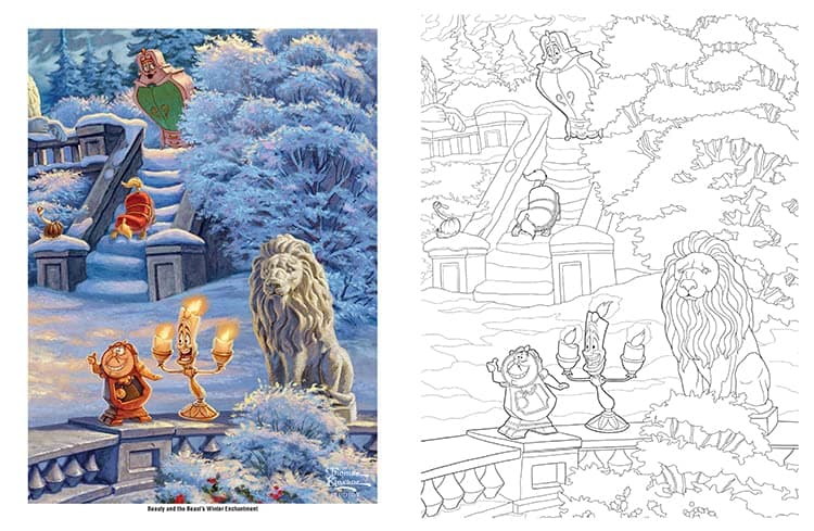 Disney Dreams Collection Thomas Kinkade Studios Disney Princess Coloring Book thumbnail 5