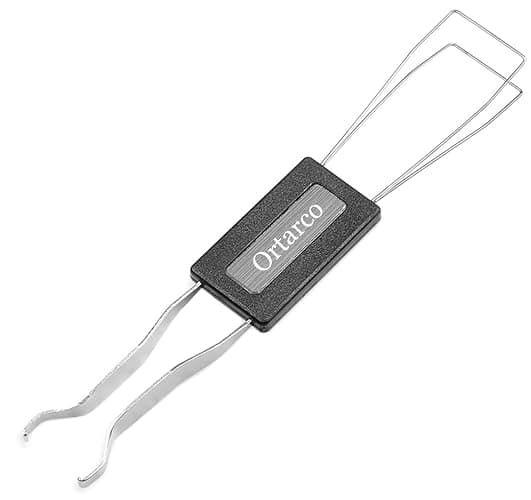 Ortarco Keycap Puller for Mechanical Keyboard Stainless Steel Keycap Remover Tool Fixing Keyboard Black thumbnail 7