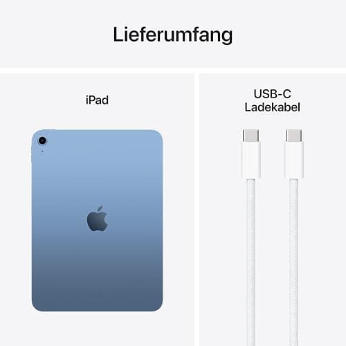 Apple iPad mit A16 Chip: 11" Liquid Retina Display, 128 GB, WLAN 6, 12 MP Front /12 MP Rückkamera, Touch ID, Batterie für den ganzen Tag – Blau thumbnail 6