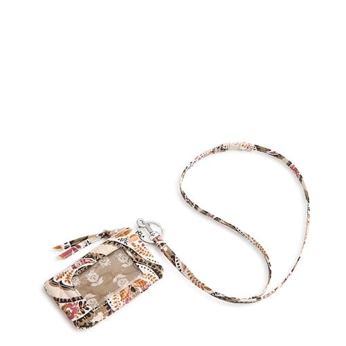 Vera Bradley womens Premium Cotton Zip Id Pouch W/Breakaway Lanyard - Image 1