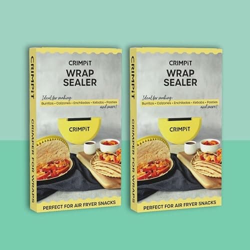 CRIMPiT Burrito Size TWIN PACK - Create Mess Free Burritos, Calzones, Quesadillas & More - Start Enjoying Tortillas Like You've Never seen Them Before - Tortilla Sealer thumbnail 9