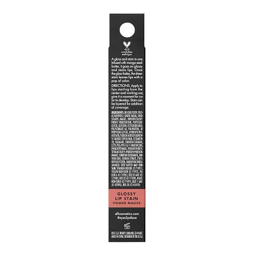 e.l.f. Cosmetics Glossy Lip Stain, Lightweight, Long-Wear Lip Stain For A Sheer Pop Of Colour & Subtle Gloss Effect, Power Mauves thumbnail 6