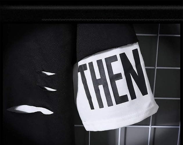 DUDHUH Mens Hoodie Fashion Pullover Letter Print Tracksuit Techwear Casual Coat Hip-Hop Sweatshirt thumbnail 5