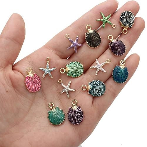 Bulk Gold Enamel Charms for Jewelry Making, Colorful Metal Charms Pendant for Bracelet Necklace and Crafting thumbnail 6