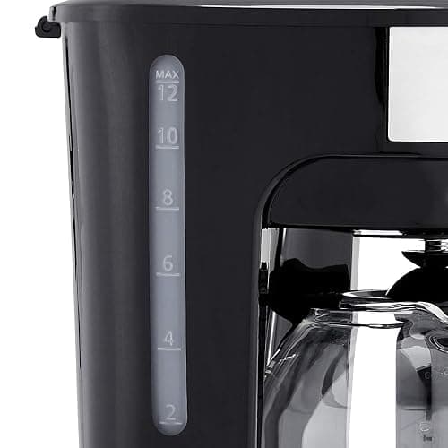 Amazon Basics Coffee Makers, 12-Cup Coffee Machines with Reusable Filter, Coffee Pots, Black & Stainless Steel thumbnail 4