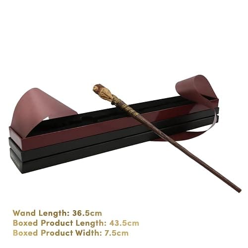 Harry Potter Gryffindor Mascot & Traits Wand - Second Edition Collectible with Lion Topper & House Inscription - 14" Replica with Premium Display Box - Ideal for Fans & Collectors - Not a Toy thumbnail 6