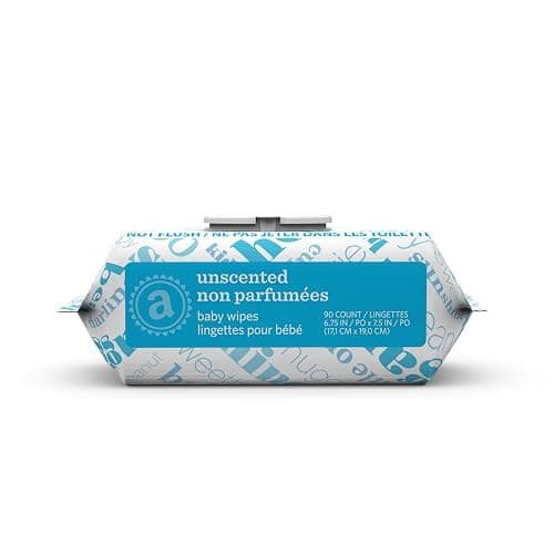 Amazon Elements Baby Wipes, Unscented, 810 Count, Flip-Top Packs thumbnail 2