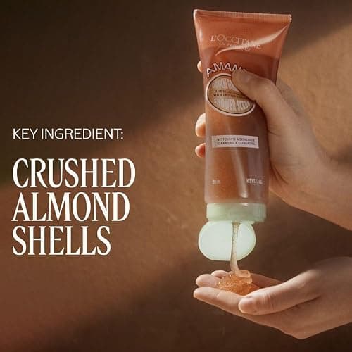 L’Occitane Almond Shower Scrub, 2-In-1 Exfoliating Body Wash with Nourishing Oil Removes Dead Skin Cells & Cleanses for Smooth, Soft & Radiant Skin thumbnail 2