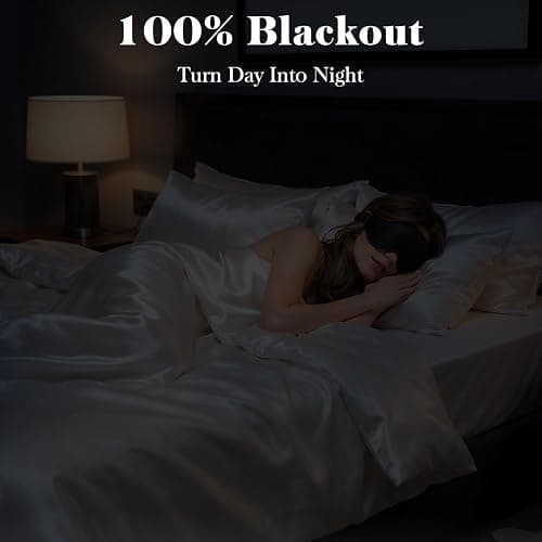 Fygrip 3D Eye Mask Sleep Mask for Men & Women, Black | 100% Pressure-Free & Light Block-Out Eye Mask for Sleep with Easy Adjustable Strap, Night Eye Cover for Travel thumbnail 2