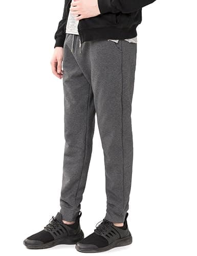 Flygo Men's Fleece Lined Sherpa Sweatpants Winter Warm Pants Jogger Lounge Athletic Pant with Pockets thumbnail 5