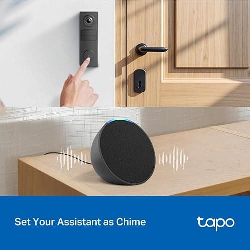 Tapo D205 2K 3MP Battery Doorbell Wireless, No Monthly Fee,160° FOV Ultra-Wide,Video Doorbell Wireless,2 Way Audio, TP-Link AI Detection,180 Days Battery,IP54,APP Control, Alexa/Google Home thumbnail 11