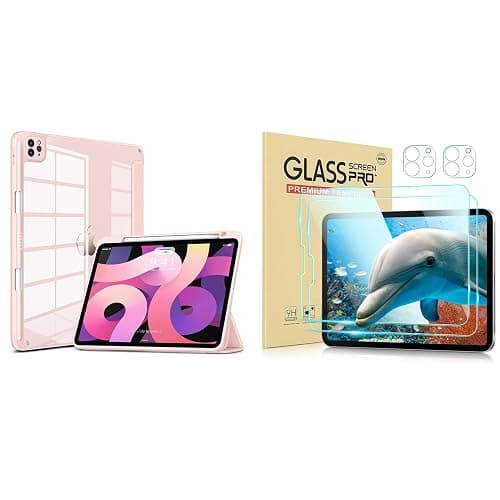 iPad Pro 11 & Air 10.9 Clear Rose Gold Case and 2 PC Tempered Glass - Image 1