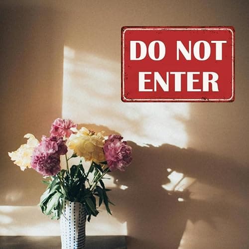 Do Not Enter Sign Outdoor Keep Out Sign Do Not Enter Signs For Bedroom Door No Entry Signs 8x12 Inch thumbnail 6