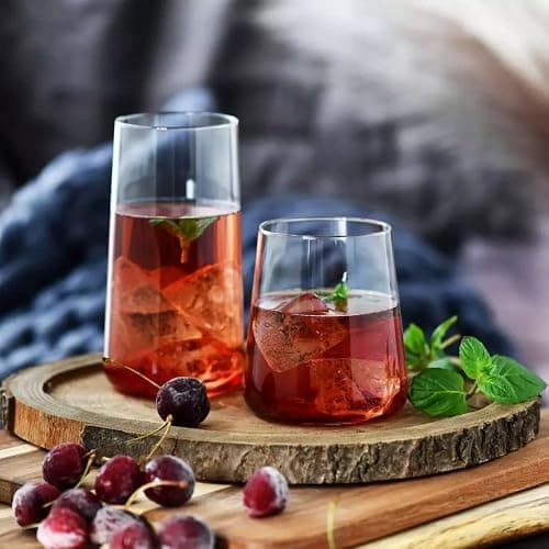 Krosno Tall Water Glasses, Set of 6, 18.3 oz, Avant-Garde Collection, Lightweight Crystal Glass, Perfect for Everyday, Dishwasher Safe, Made in Europe thumbnail 7