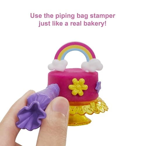 Barbie Doll and Accessories, Bakery Playset with Pink-Haired Petite Doll, Baking Station, Cake-Making Feature and 20+ Play Pieces thumbnail 6