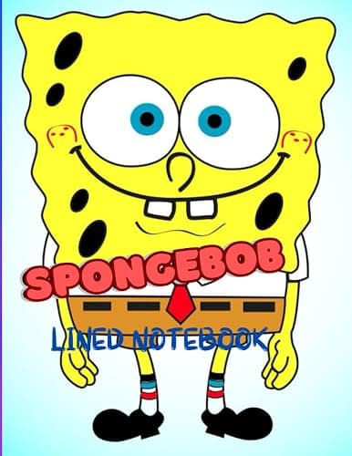 SpongeBob Lined Notebook: composition notebook, For Kids - Image 1
